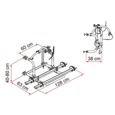 Miniature PORTE-VELOS Pro C Deep Black - FIAMMA N° 1