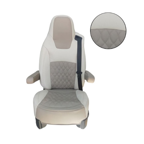 2 Housse de siège ceinture intégrée - FIAT 2006 Beige - VIA MONDO