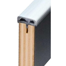 Miniature Profilé en T Rembourré 15 mm - 25 m - ARGENT MAT N° 0