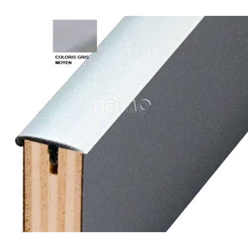 Profilé en T avec retour - 15 mm - 40 m - GRIS - REIMO