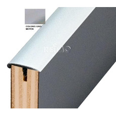 Miniature Profilé en T avec retour - 15 mm - 40 m - GRIS N° 0