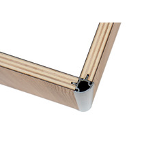 Miniature Profilé d'angle rigide - ALUMINIUM - - ARGENT- 2 OUVERTURES - 15 mm - 220 cm - REIMO N° 3