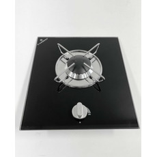 Miniature Réchaud Cristal  - 1 FEU - 325 x 290 mm - NOIR - CARBEST N° 0