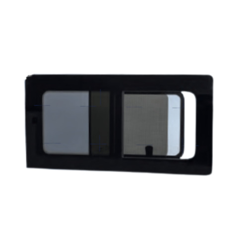 Baie coulissante avant gauche AVEC MOUSTIQUAIRE pour VW T5/T6/T6.1 à partir de 2004 - CARBEST