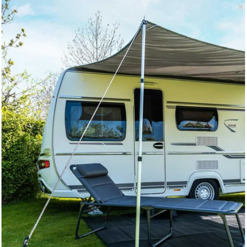 Pare-soleil auvent avec LED - Anthracite - TRAVELLIFE