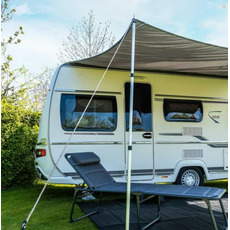 Miniature Pare-soleil auvent avec LED - Anthracite - TRAVELLIFE N° 0