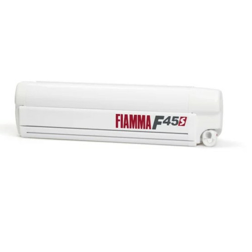 STORE F45S 3.5 M - BOITIER POLAR WHITE - TOILE ROYAL BLUE - FIAMMA