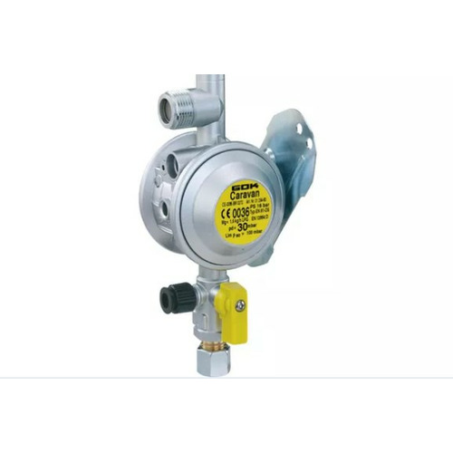 Détendeur mural avec vanne de contrôle 30mbar 1,5kg/h sortie10 mm - GOK