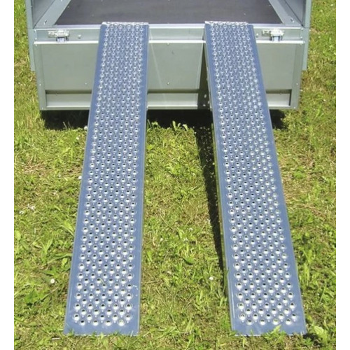 Jeu de 2 rampes alu droite perforée 2m50 - 1000kg - TRAILERS EQUIPMENT