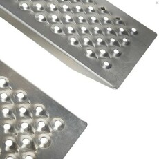 Miniature Jeu de 2 rampes alu droite perforée 2m50 - 1000kg N° 5