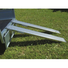 Miniature Jeu de 2 rampes alu droite perforée 2m50 - 1000kg N° 6