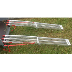 Miniature Jeu de 2 rampes alu caillebotis pliantes 2,27 m - 680 kg N° 0