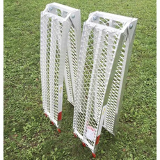 Miniature Jeu de 2 rampes alu caillebotis pliantes 2,27 m - 680 kg N° 1