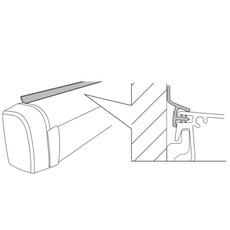 Miniature Joint d’étanchéité Sealing Rubber 4,50 m – Anthracite – Pour store 4200 avec adaptateur plat - THULE N° 1