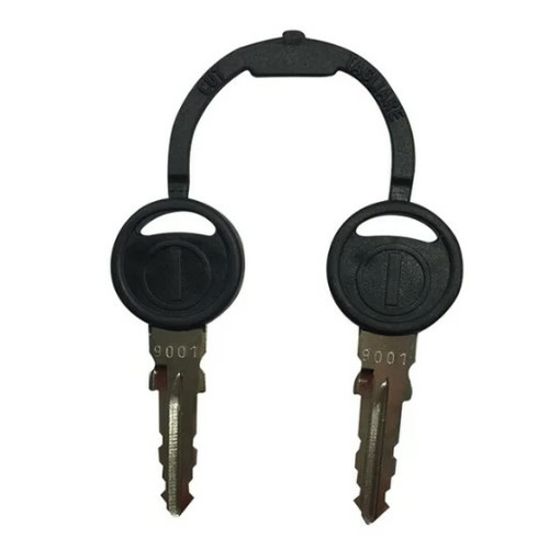 Jeu de 2 clés standard type 1 - 9001 - ZADI