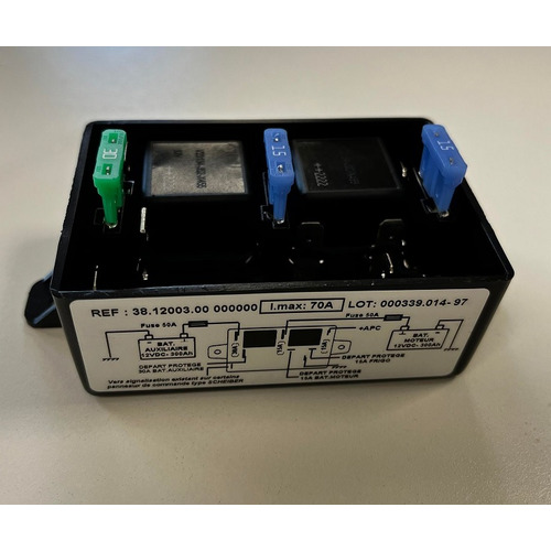 Coupleur séparateur 70A 300Ah 3 départs protégés 12v - SCHEIBER