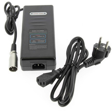 Miniature Chargeur connecteur XLR pour VÉLO PLIANT À ASSISTANCE ÉLECTRIQUE 36V NOIR N° 1