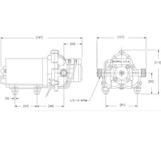Miniature POMPE A EAU LILIE - 2095 | 7 L/min 12V-  N° 2