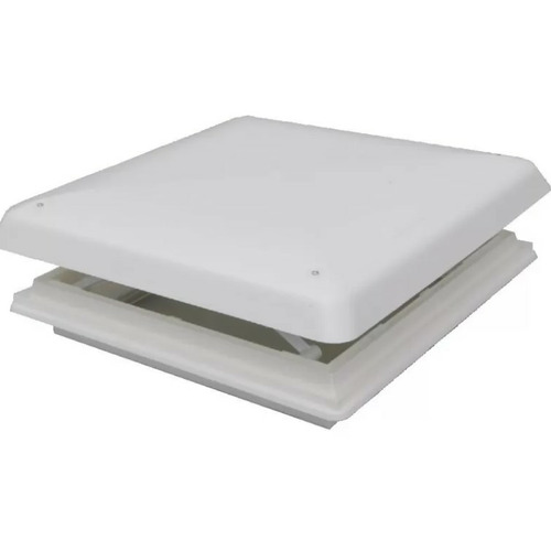 Lanterneau à poignée avec capot beige 400 x 400 mm - CHANTAL