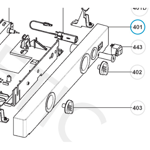 Bandeau Complet NOIR/GRIS N°401- DOMETIC