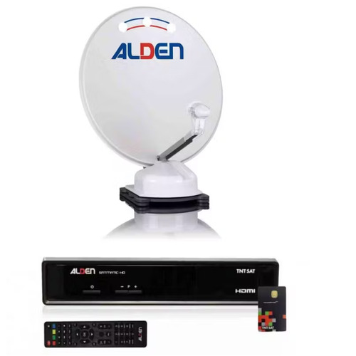 Antenne satellite automatique Alden Orbiter 65HD avec démodulateur TNTSAT intégré – Réception TV HD pour camping-car et caravane