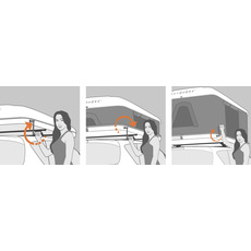 Miniature Tente de toit Airlander - SMALL - 210 X 130 - COQUE BLANCHE - AUTOHOME N° 15