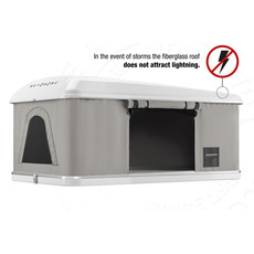 Miniature Tente de toit Airlander - SMALL X-LONG - 210 X 145 - COQUE BLANCHE - AUTOHOME N° 10