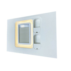 Miniature CADRE INTERIEUR AVEC STORE OCCULTANT & MOUSTIQUAIRE - 450 X 450 - AVEC LED - MASIS N° 2