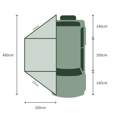 Miniature Auvent Autoportant 180° - GO OVERLAND N° 10