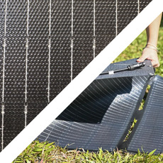 Miniature Panneau Pliable 12V I 210W I Monocristallin I Noir -ENERGIE MOBILE N° 0