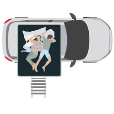 Miniature Tente de toit - Big Willow Gen.3 - 140 - GRISE - VICKYWOOD N° 10