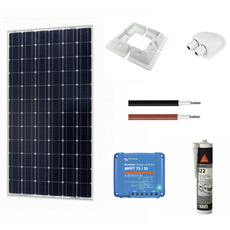 Miniature Kit solaire 130W – 12V avec régulateur MPPT et accessoires complets N° 0
