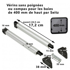 Miniature COMPAS DE BAIE POUR BAIE POUR S7 DE HAUTEUR 400 MM - DOMETIC N° 1