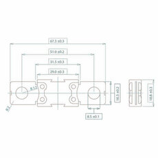 Miniature MEGA FUSIBLE 500A - MTA - N° 1