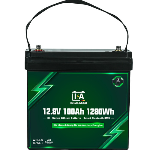 Batterie au lithium IB SERIES LiFePO4 12 V 100 Ah Smart BMS avec Bluetooth - IDEALAKKU