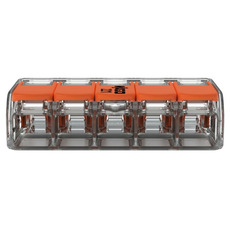 Miniature Borne de raccordement 5 câbles avec levier - A L'UNITE - 221-615 - WAGO N° 3