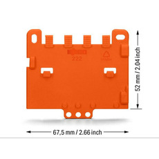 Miniature Plaque de Décharge de Traction 222-505 - WAGO N° 1