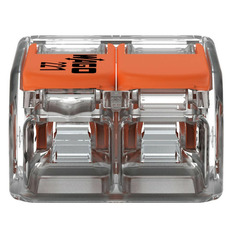 Miniature Borne de raccordement 2 câbles avec levier - A L'UNITE - 221-412 - WAGO N° 0