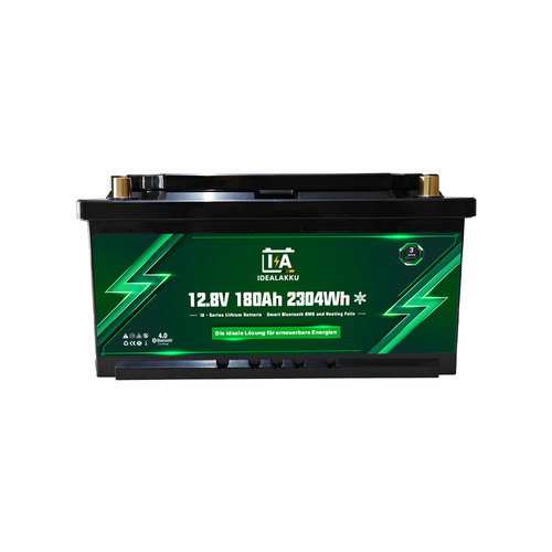 Batterie au lithium IA (sous siège) SERIES LiFePO4 12 V 180 Ah Smart BMS avec Bluetooth CHAUFFANTE- IDEALAKKU