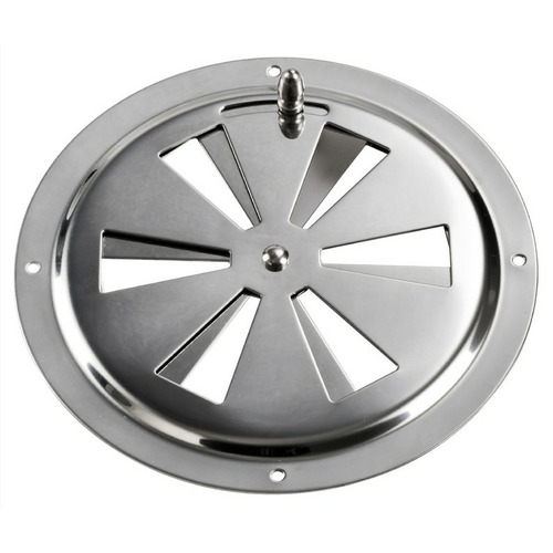 Grille aération inox à fermeture 102 mm - SANS MOUSTIQUAIRE - OSCULATI