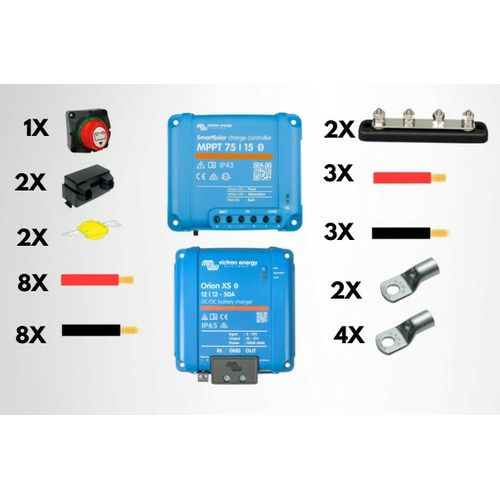 KIT DE MONTAGE LITHIUM DCDC/MPPT - 50A 