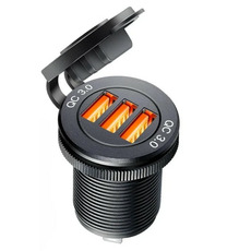 Miniature Prise charge rapide encastrable USB-A (x3) N° 0