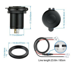 Miniature Prise charge rapide encastrable USB-A (x3) N° 1