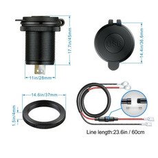 Miniature Prise charge rapide encastrable -  USB + USB-C  N° 2