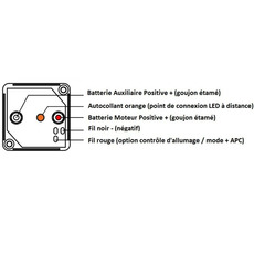 Miniature Coupleur séparateur tout moteur  140A 12V/24V - Osculati N° 1