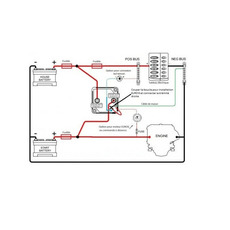 Miniature Coupleur séparateur tout moteur  140A 12V/24V - Osculati N° 3