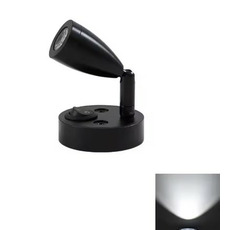 Miniature Lampe de lecture LED 12V avec interrupteur et tête orientable 360° - NOIRE - LUMIERE FROIDE N° 2