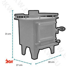 Miniature Poêle à bois - Cubic Mini - N° 7