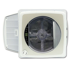 Miniature Lanterneau 40x40 motorisé avec ventilation intégrée, store et moustiquaire  - BLANC - EXTRAFAN N° 4