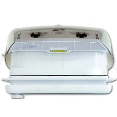 Miniature Lanterneau 40x40 motorisé avec ventilation intégrée, store et moustiquaire - TRANSPARENT - EXTRAFAN N° 1